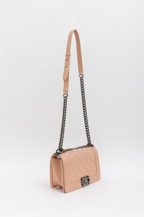 Diamond Quilted Medium Boy Bag