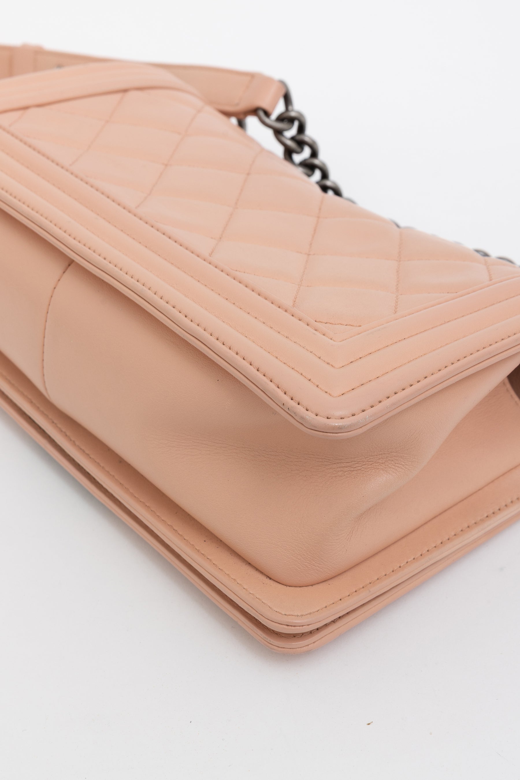 Diamond Quilted Medium Boy Bag