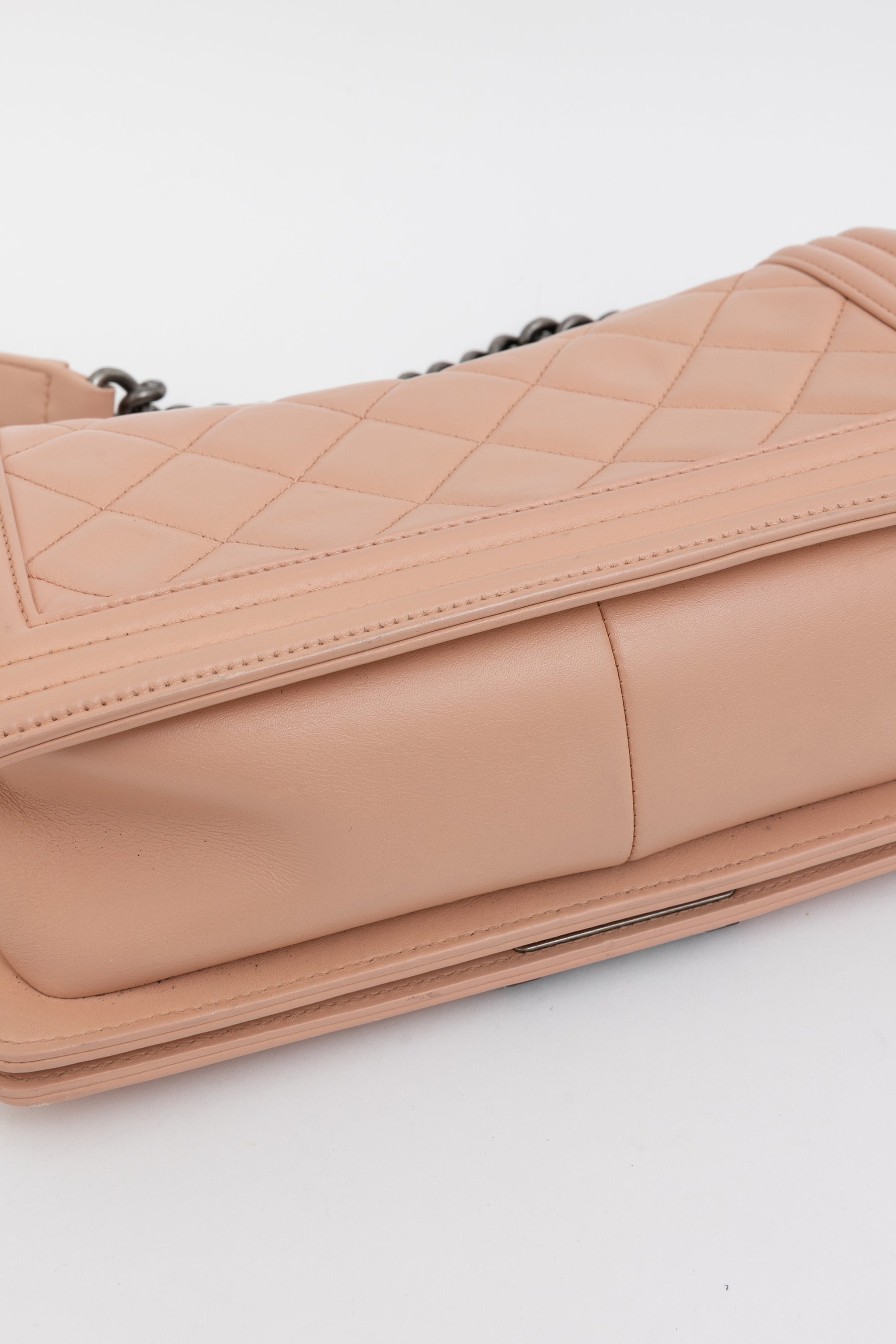 Diamond Quilted Medium Boy Bag