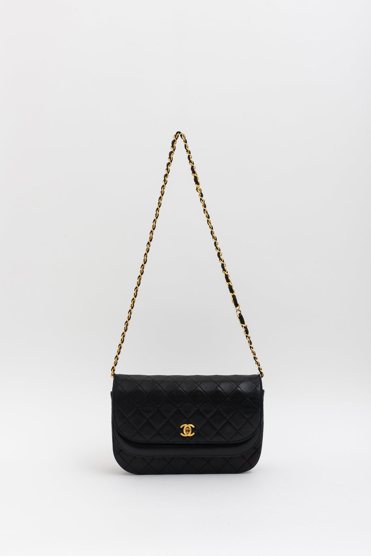 Vintage CC Double Flap Shoulder Bag