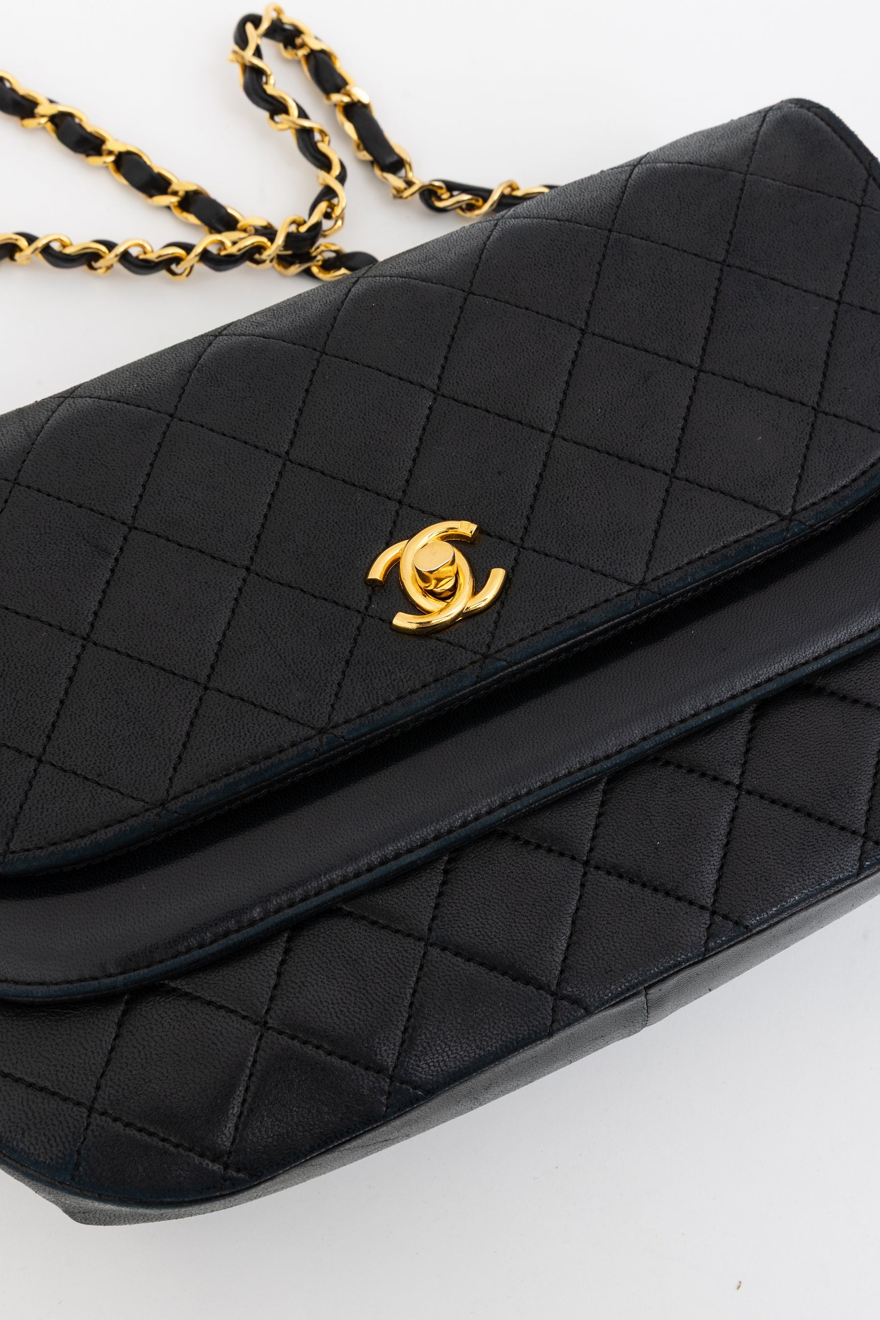 Vintage CC Double Flap Shoulder Bag