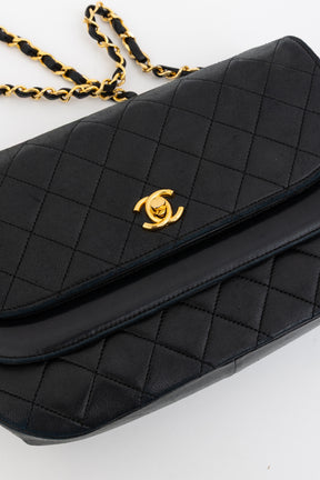 Vintage CC Double Flap Shoulder Bag