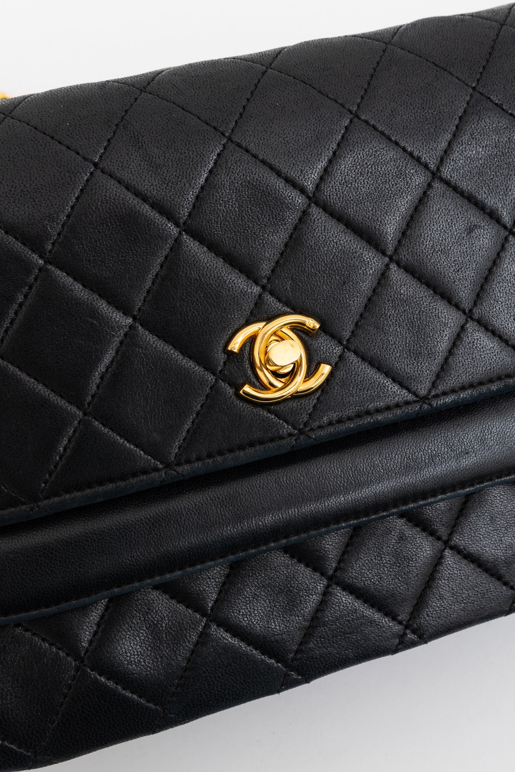 Vintage CC Double Flap Shoulder Bag