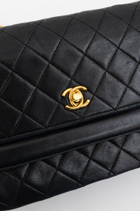 Vintage CC Double Flap Shoulder Bag