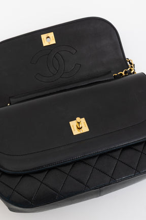 Vintage CC Double Flap Shoulder Bag