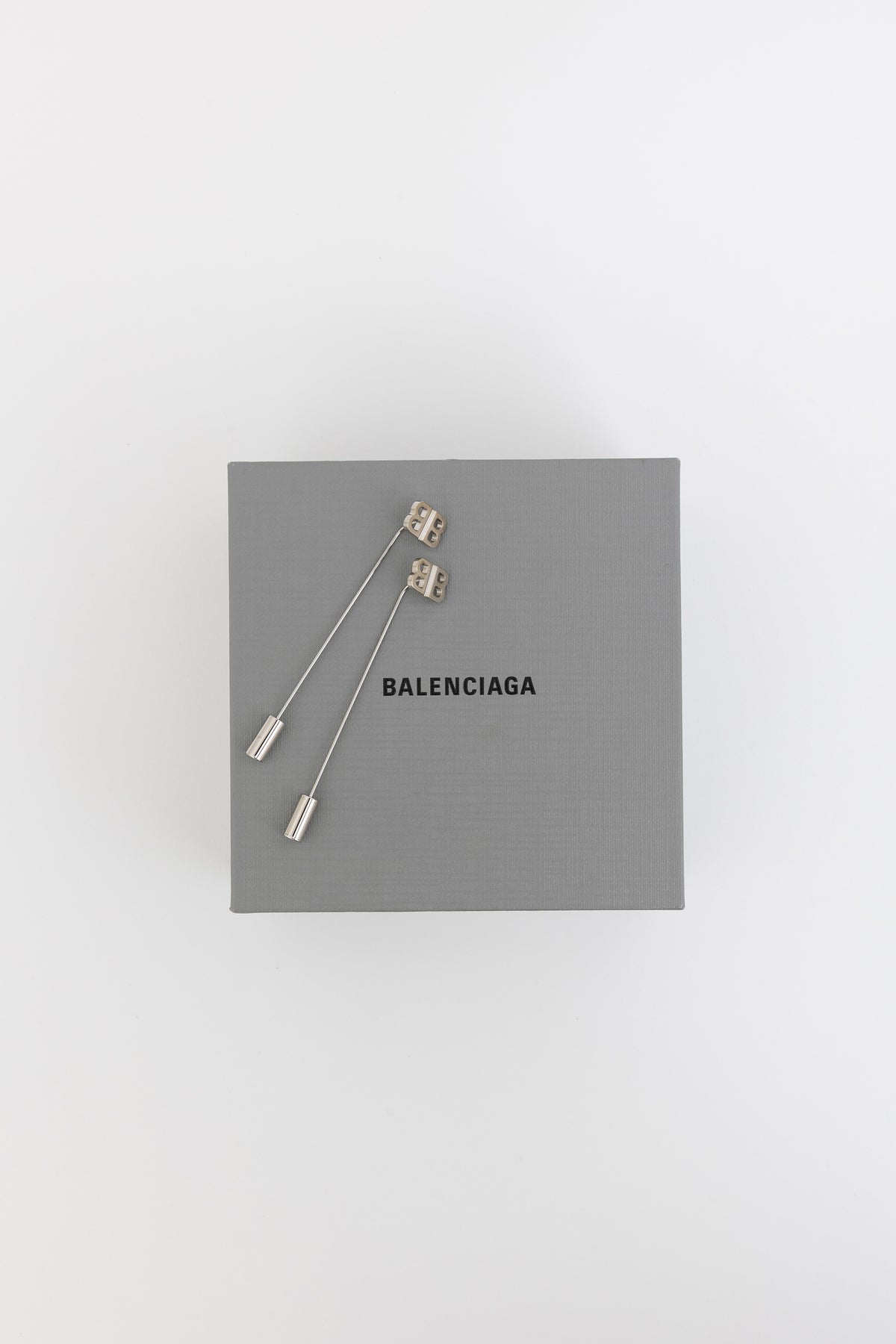 BB Logo Pin Drop Earrings