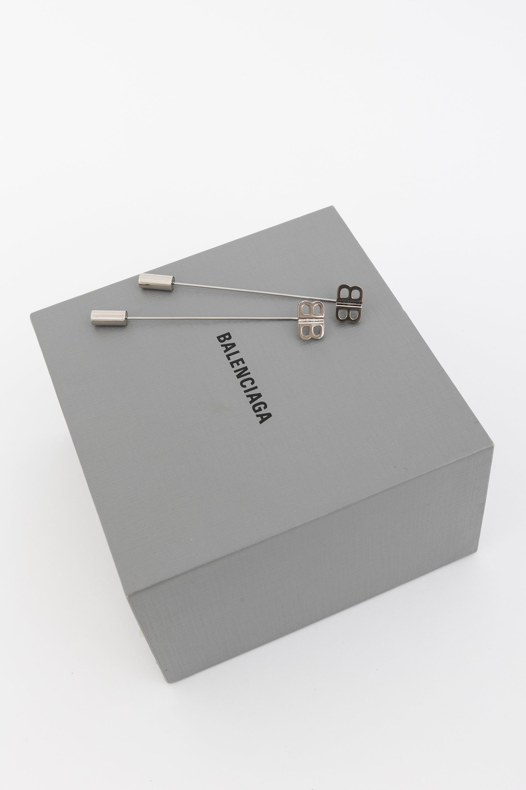 BB Logo Pin Drop Earrings