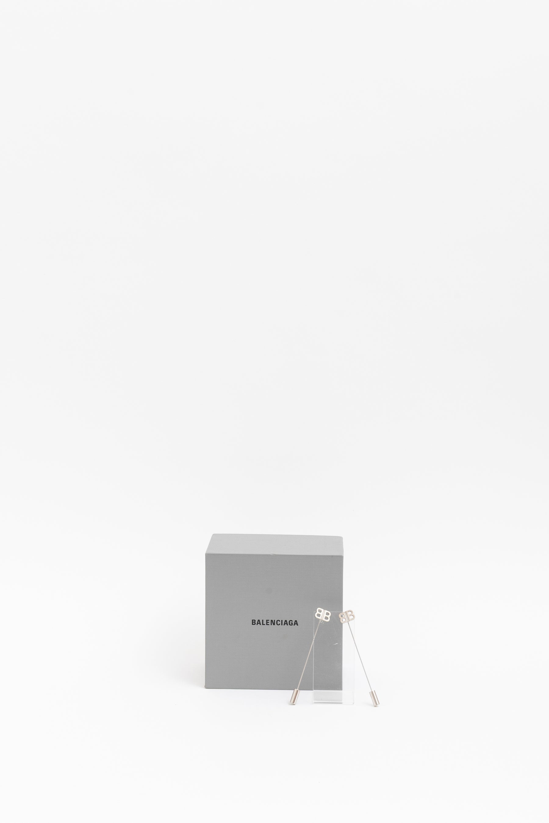 BB Logo Pin Drop Earrings