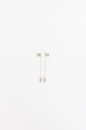 BB Logo Pin Drop Earrings