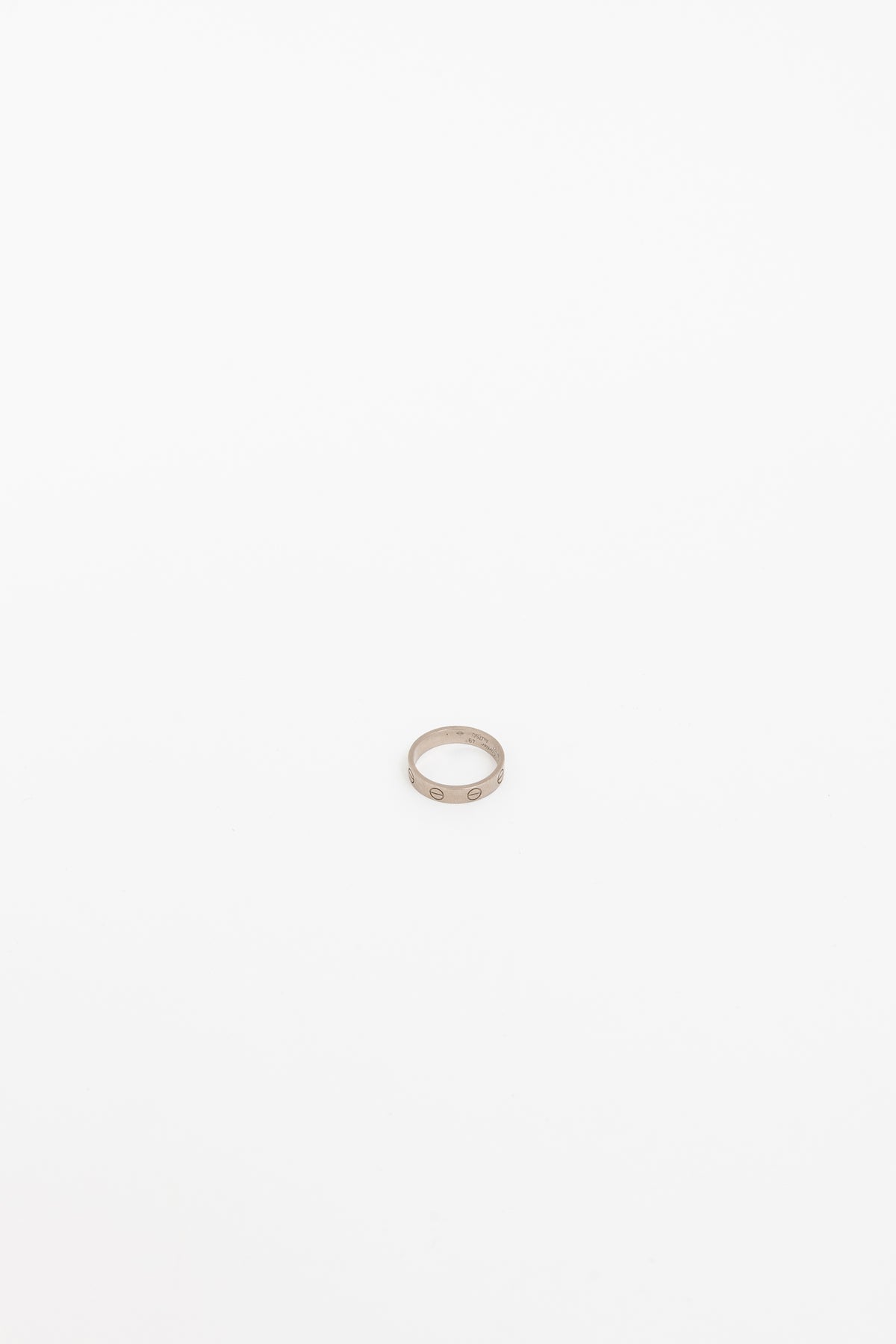 Love Ring in White Gold