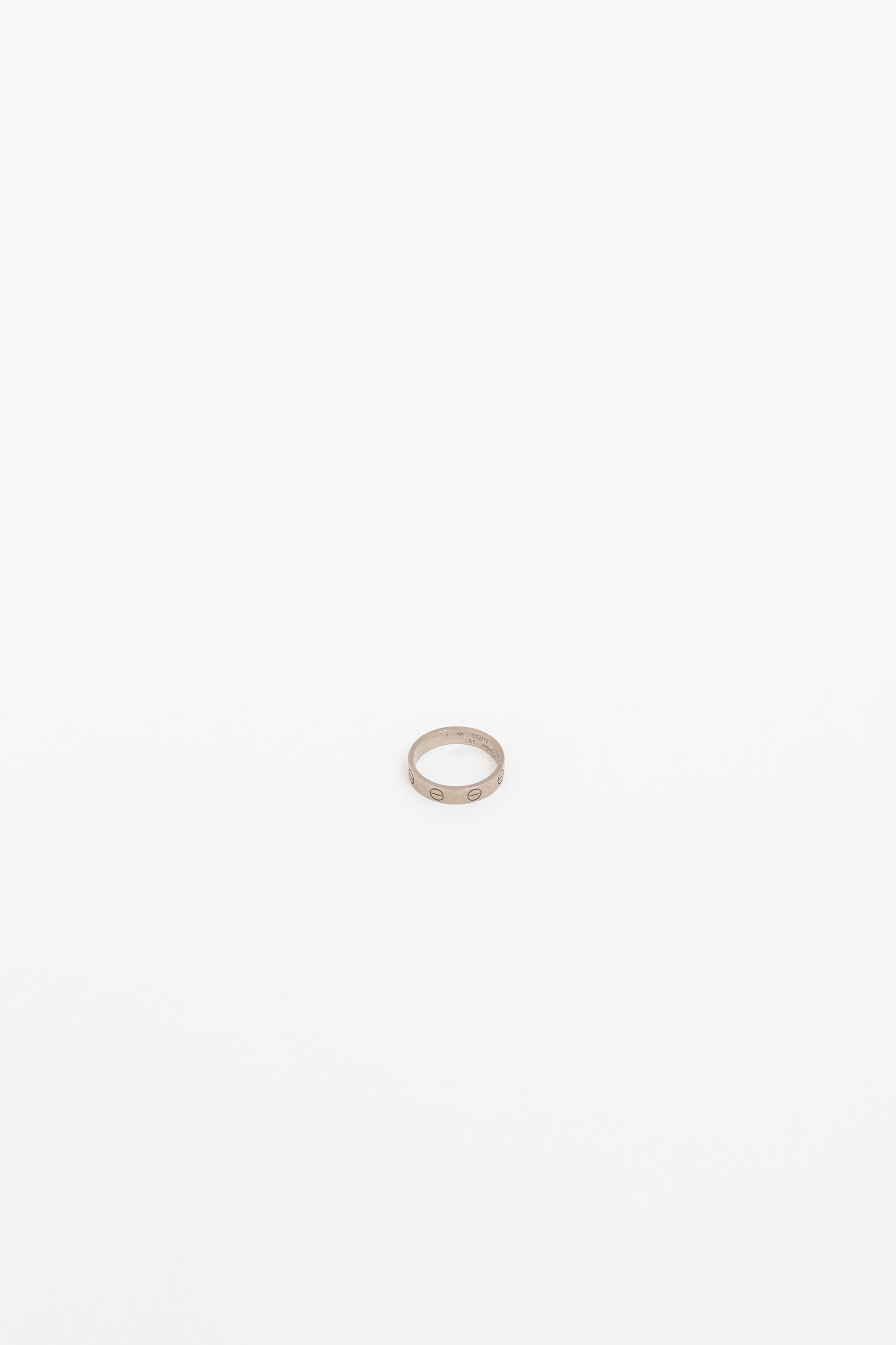 Love Ring in White Gold