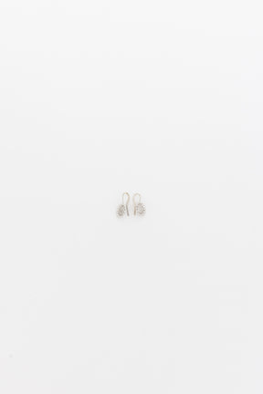 Sunflower Earrings with Pavé Diamonds