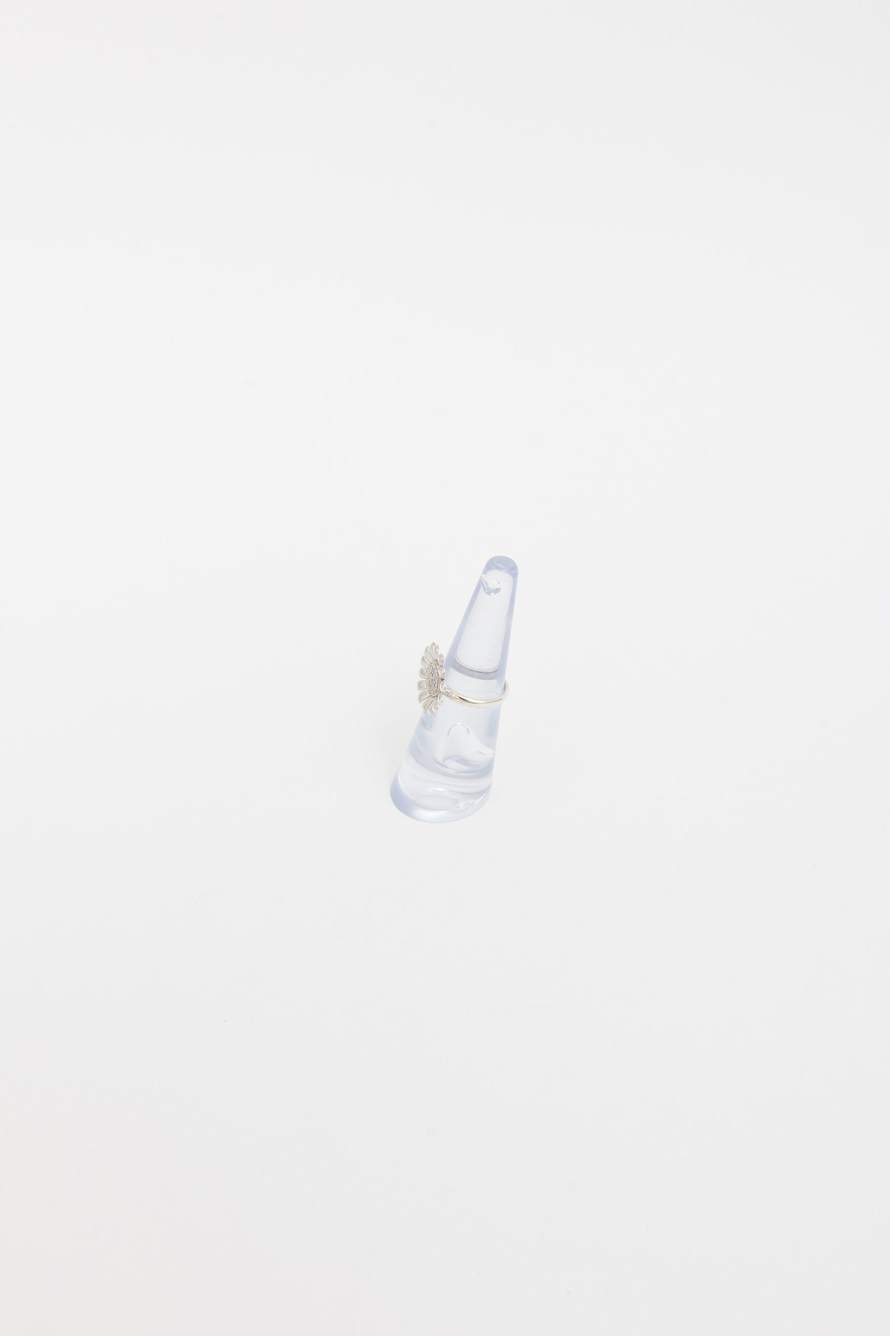 Sunflower Ring with Pavé Diamonds