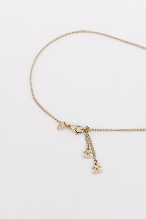 Vintage Logo Leaf Pendant Necklace