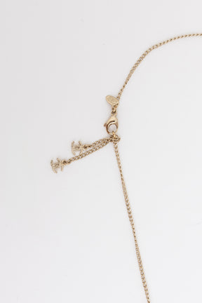 Vintage Logo Leaf Pendant Necklace