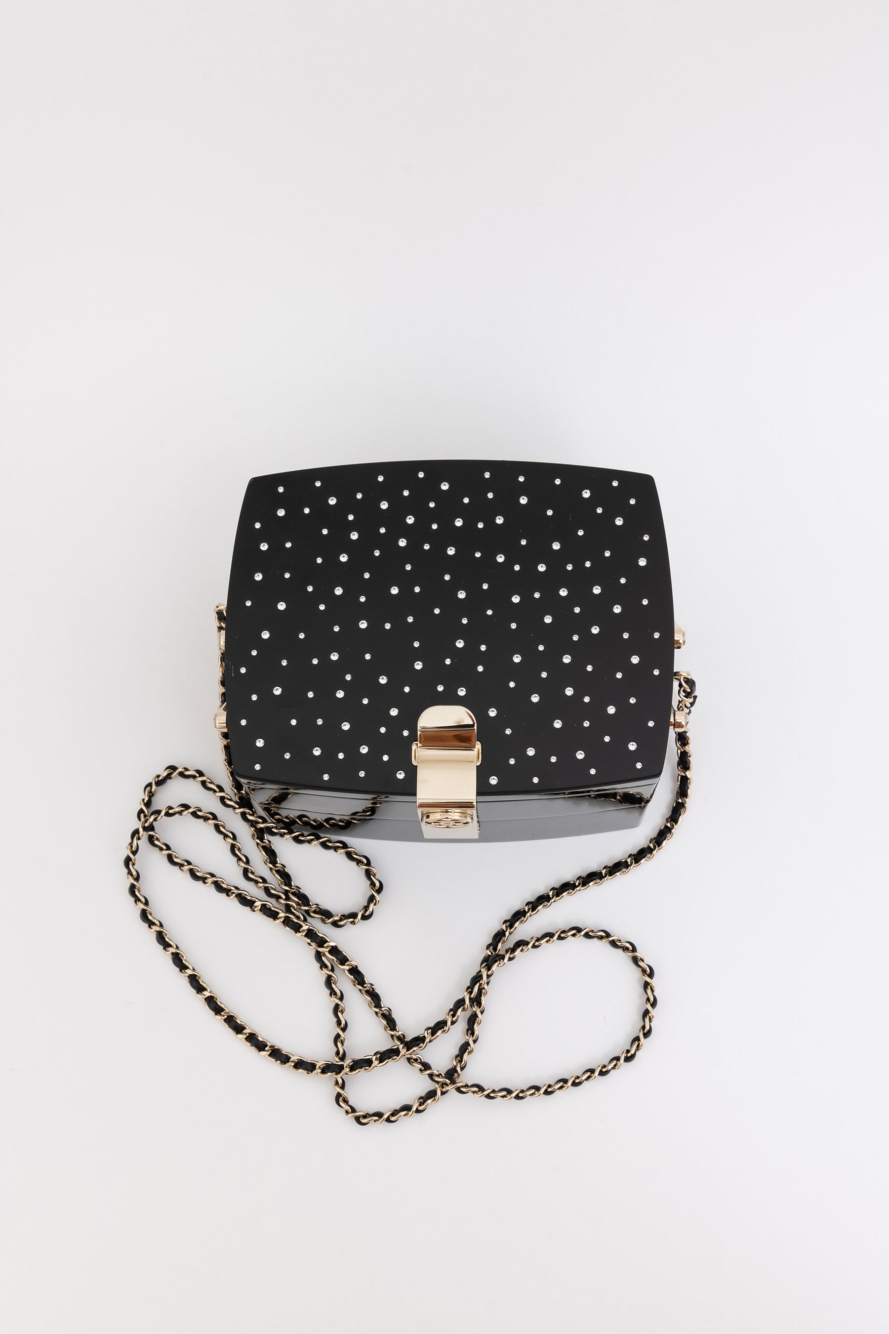 Moonlight Lucite Runway Minaudiere Bag