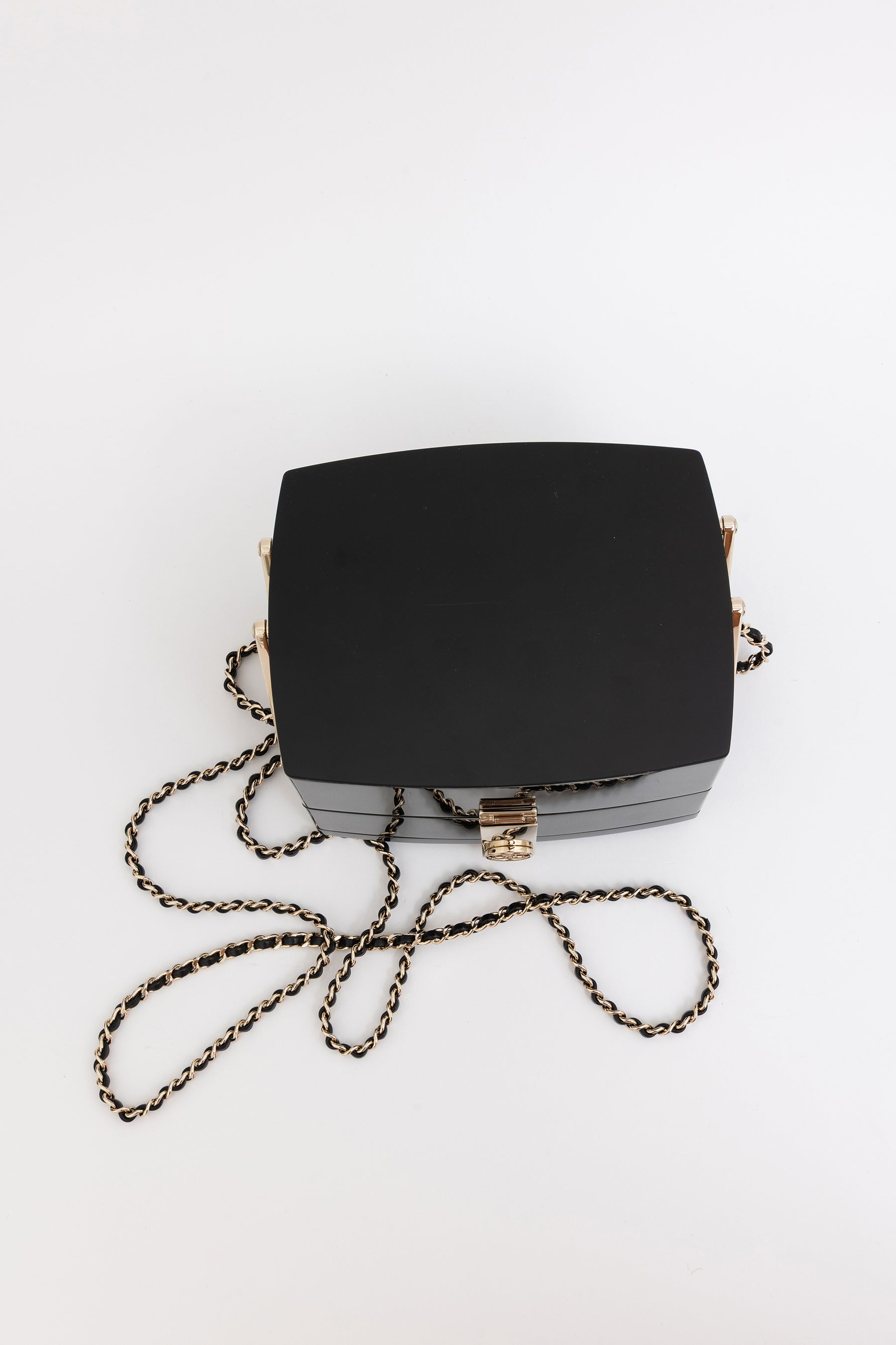 Moonlight Lucite Runway Minaudiere Bag