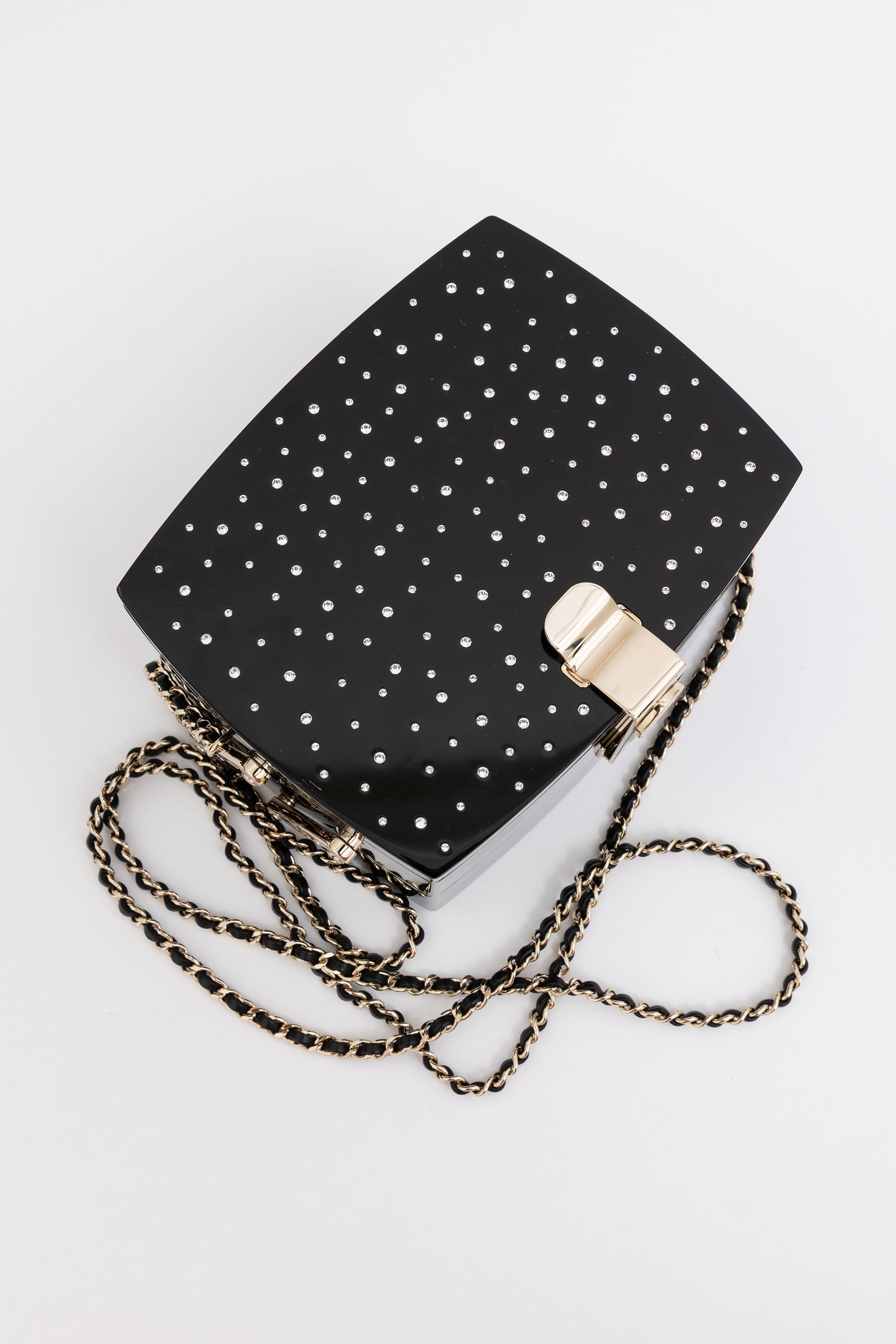 Moonlight Lucite Runway Minaudiere Bag