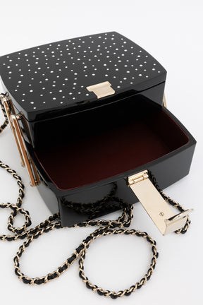 Moonlight Lucite Runway Minaudiere Bag