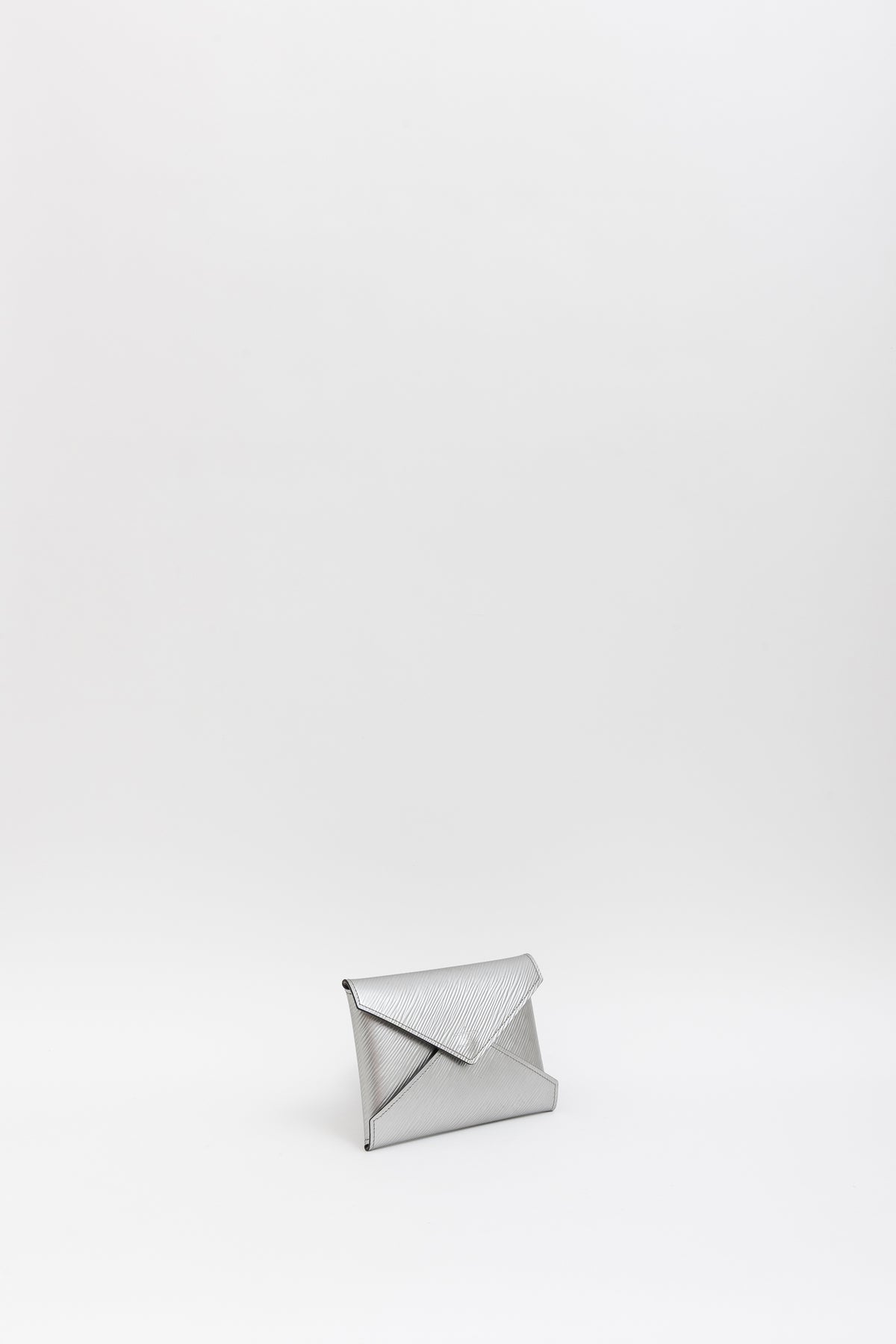 Silver Epi Leather Kirigami Envelope Pochette