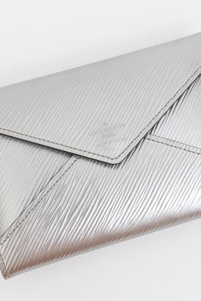 Silver Epi Leather Kirigami Envelope Pochette