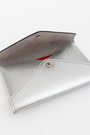 Silver Epi Leather Kirigami Envelope Pochette