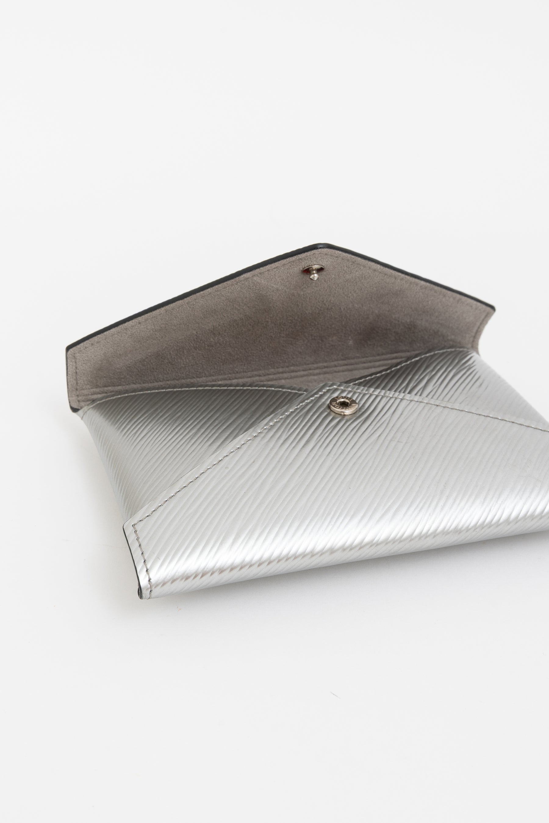 Silver Epi Leather Kirigami Envelope Pochette