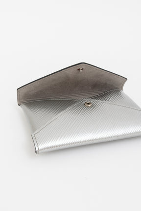 Silver Epi Leather Kirigami Envelope Pochette