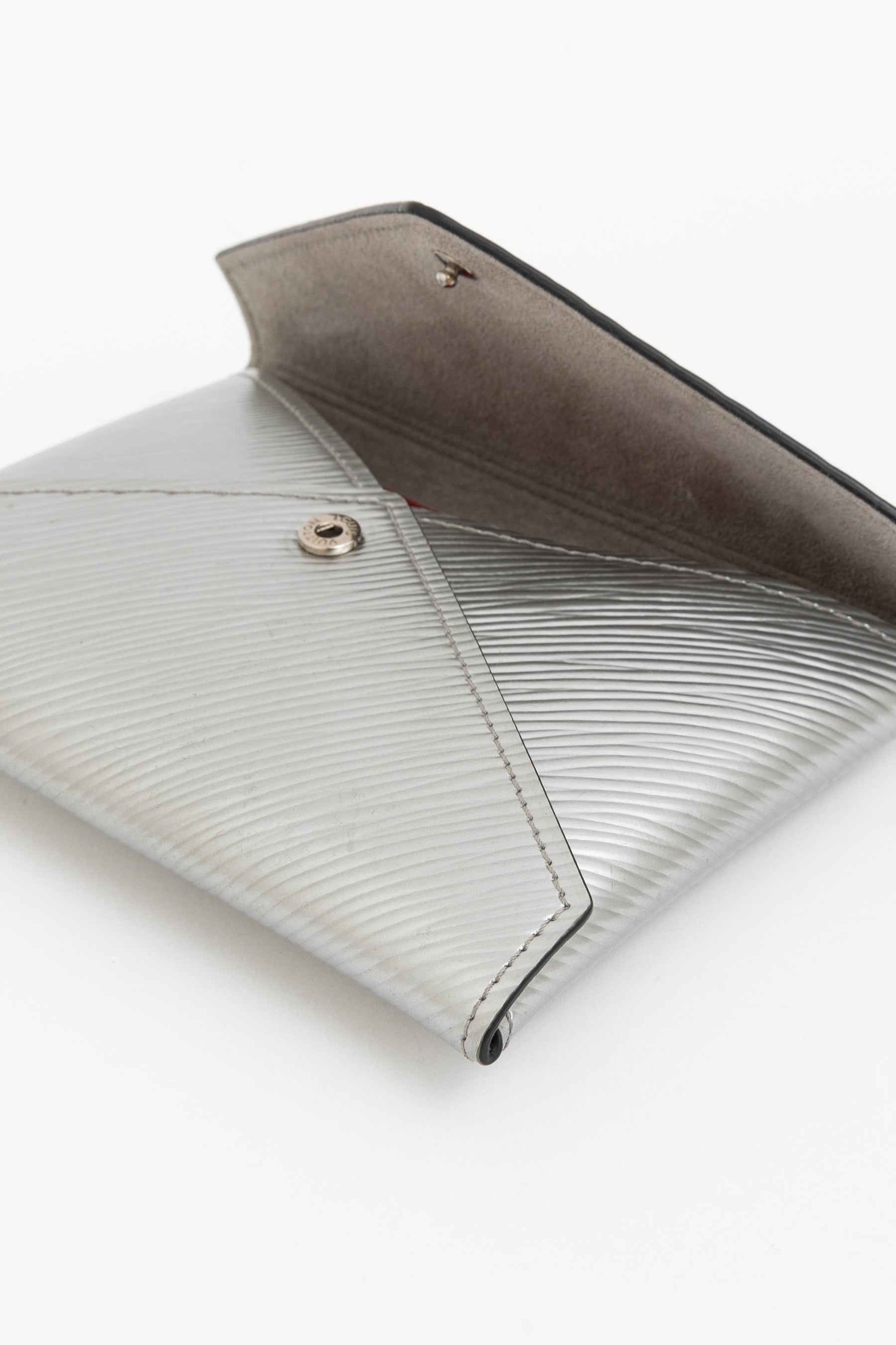 Silver Epi Leather Kirigami Envelope Pochette
