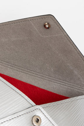 Silver Epi Leather Kirigami Envelope Pochette