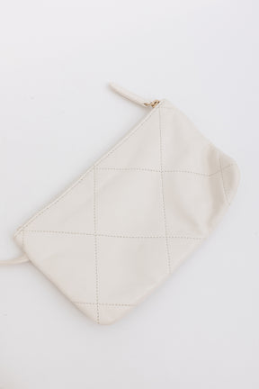 Beige Raffia Tote Bag