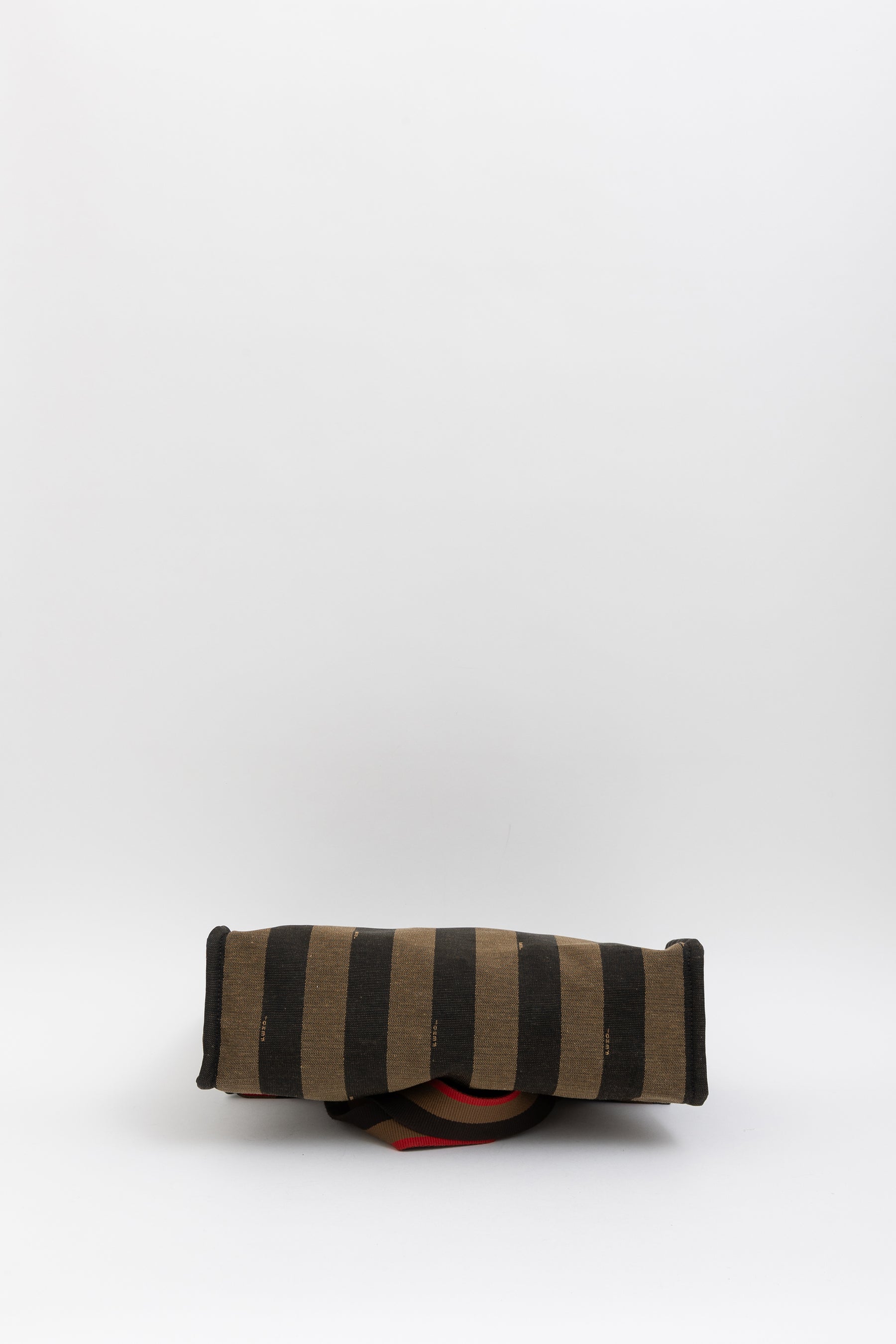 Striped Canvas Shopper Tote Bag