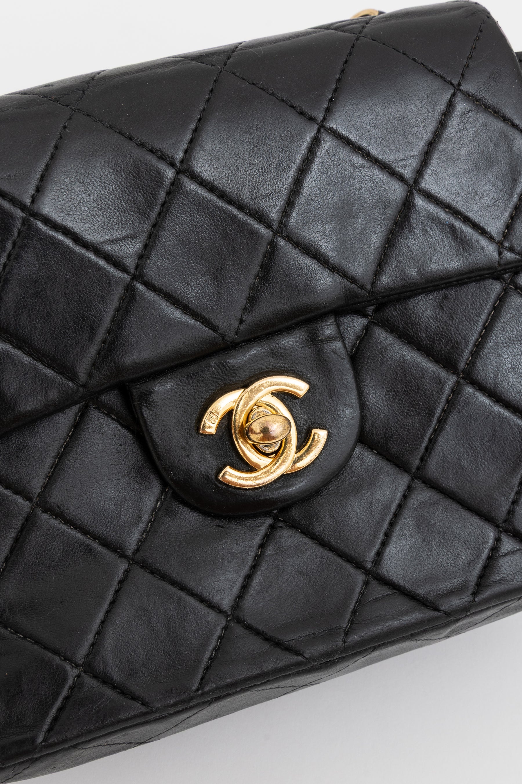 Vintage Mini Square Classic Flap Bag