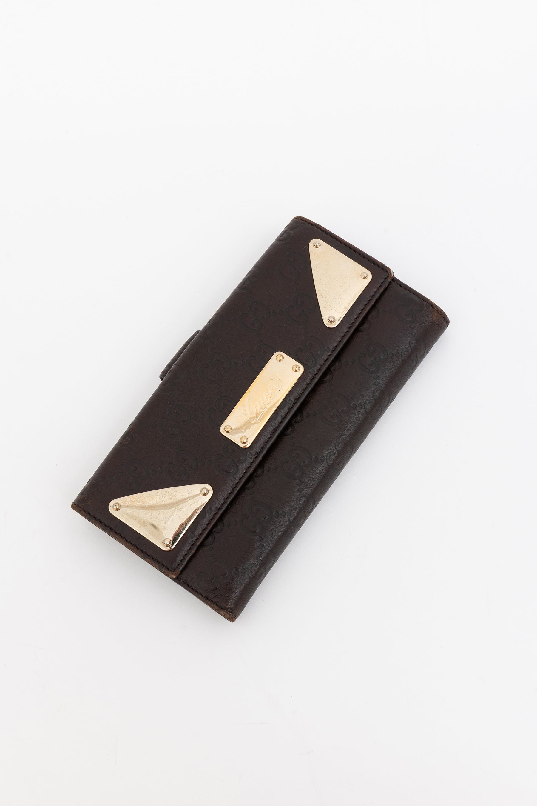 Guccissima Leather Flap Continental Wallet