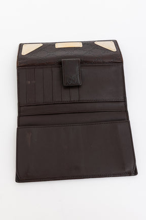 Guccissima Leather Flap Continental Wallet