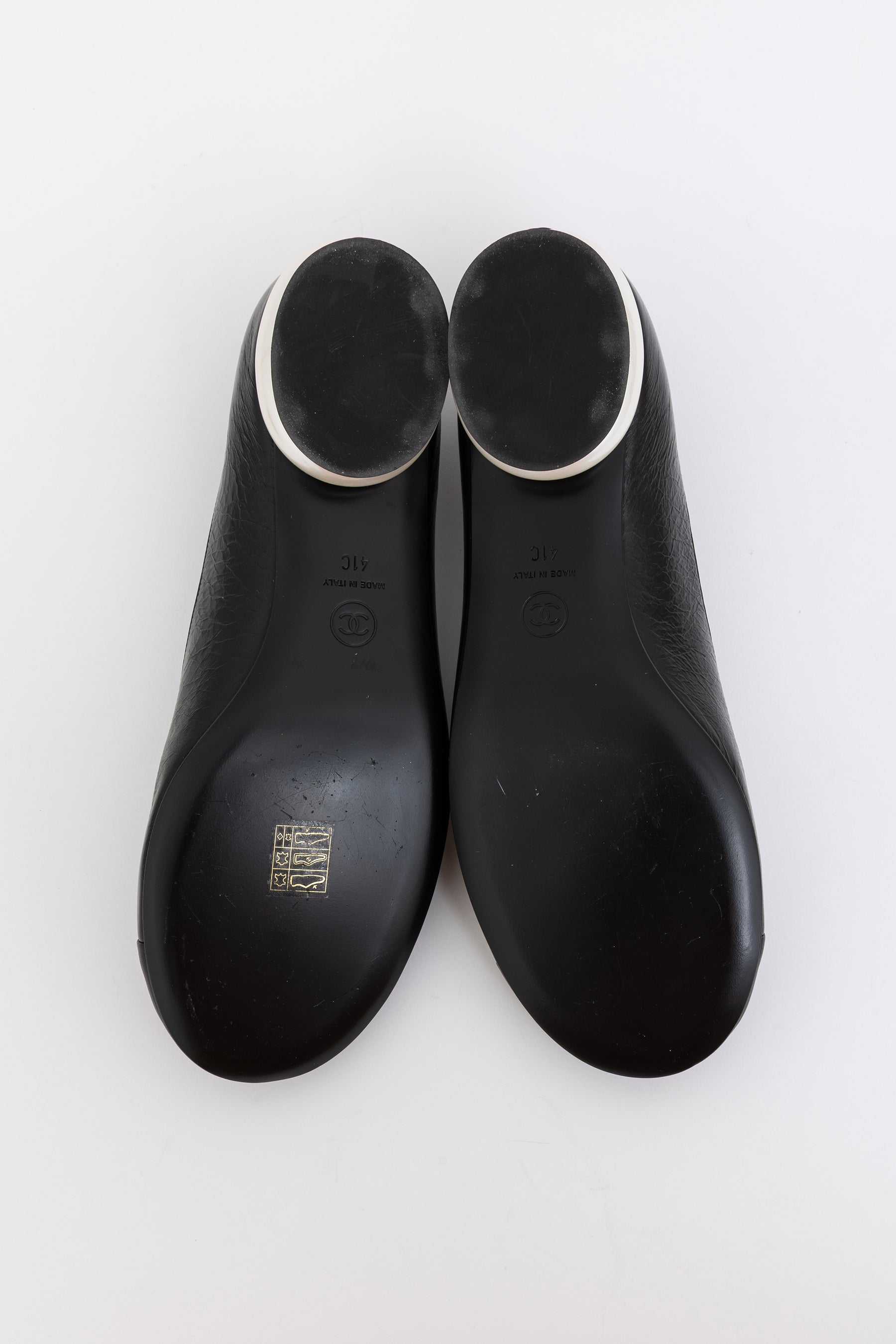 Crumpled Calfskin Mary Jane Ballet Flats