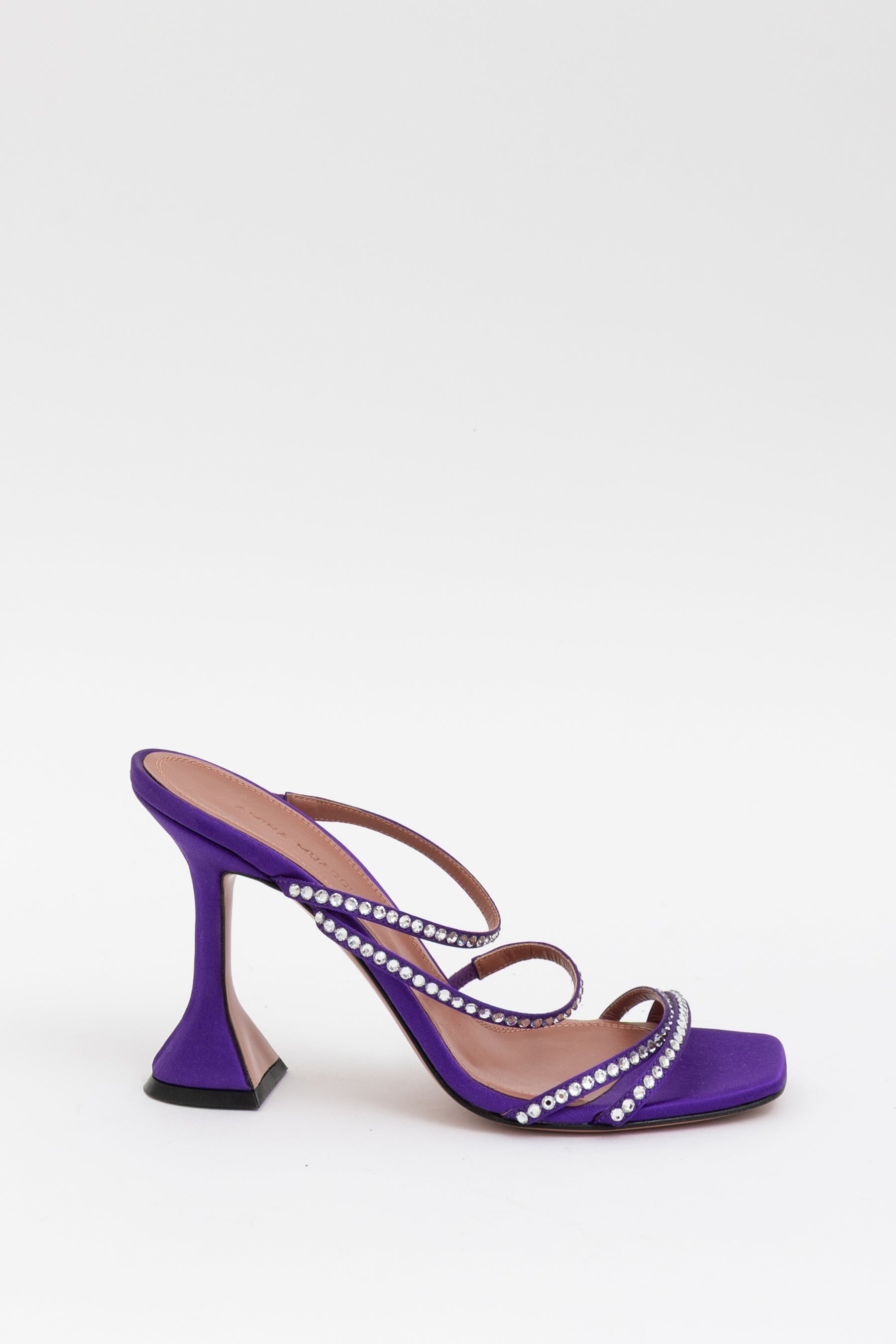 Naima Crystal Satin Mules