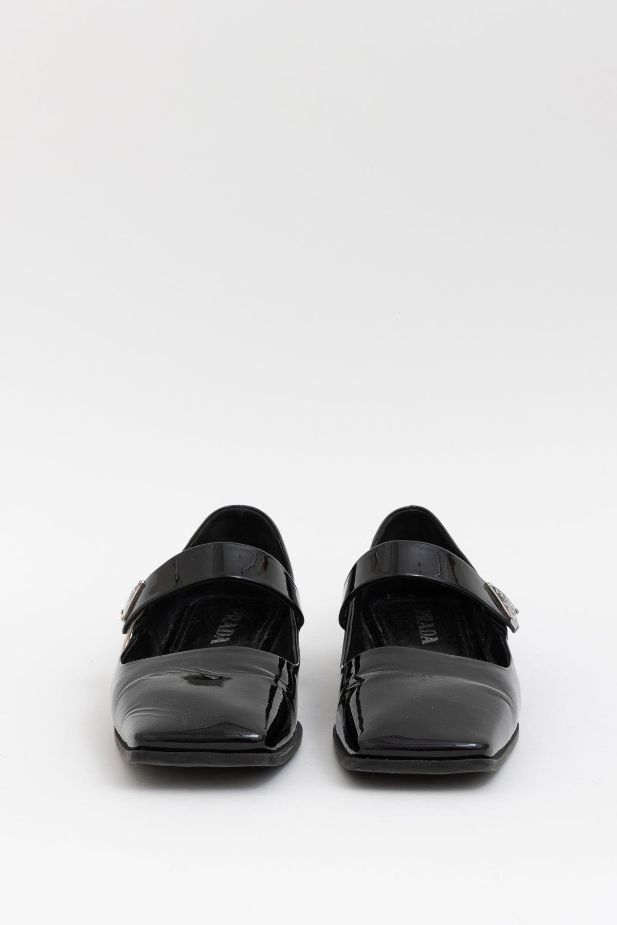 Square-Toe Mary Jane Flats