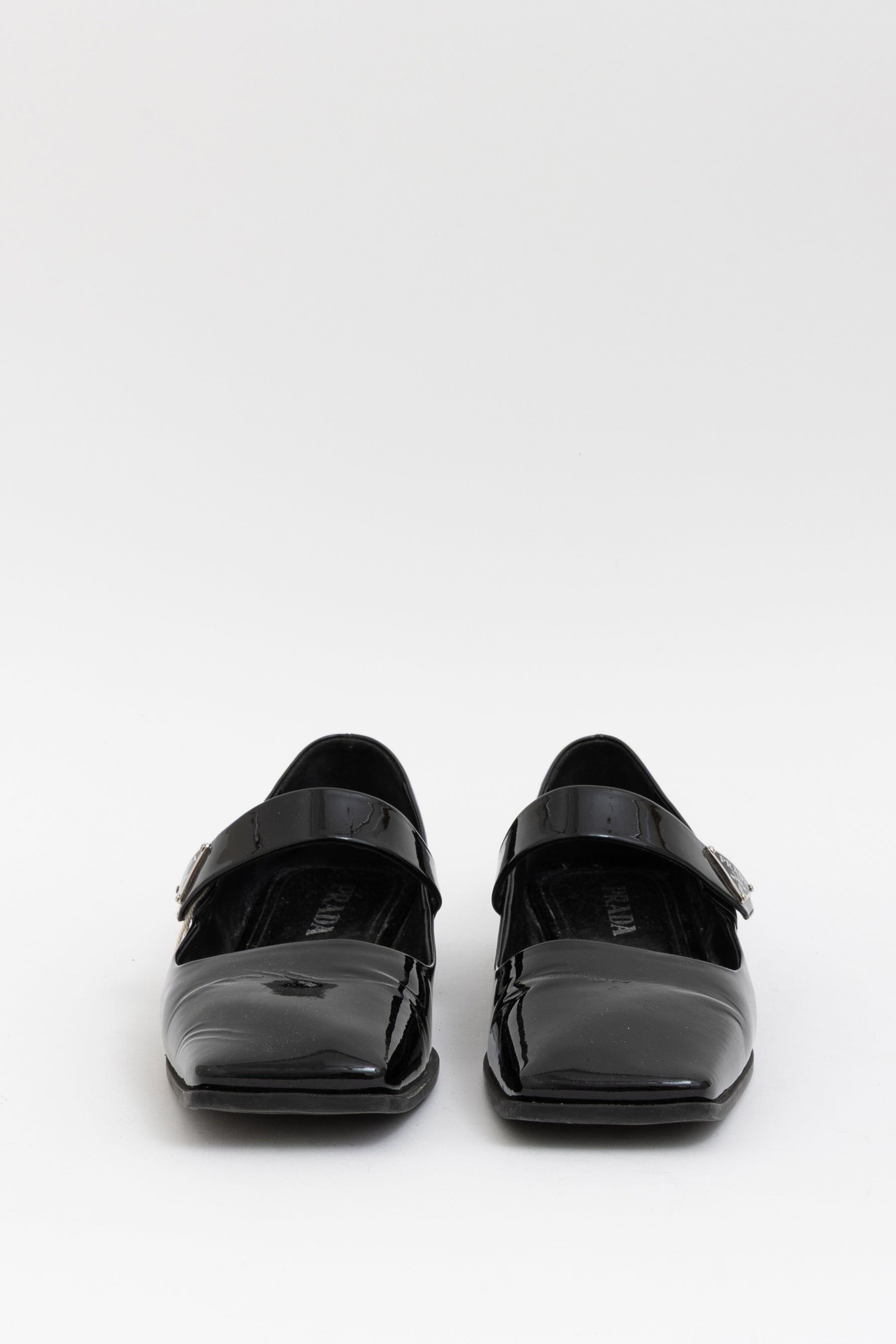 Square-Toe Mary Jane Flats