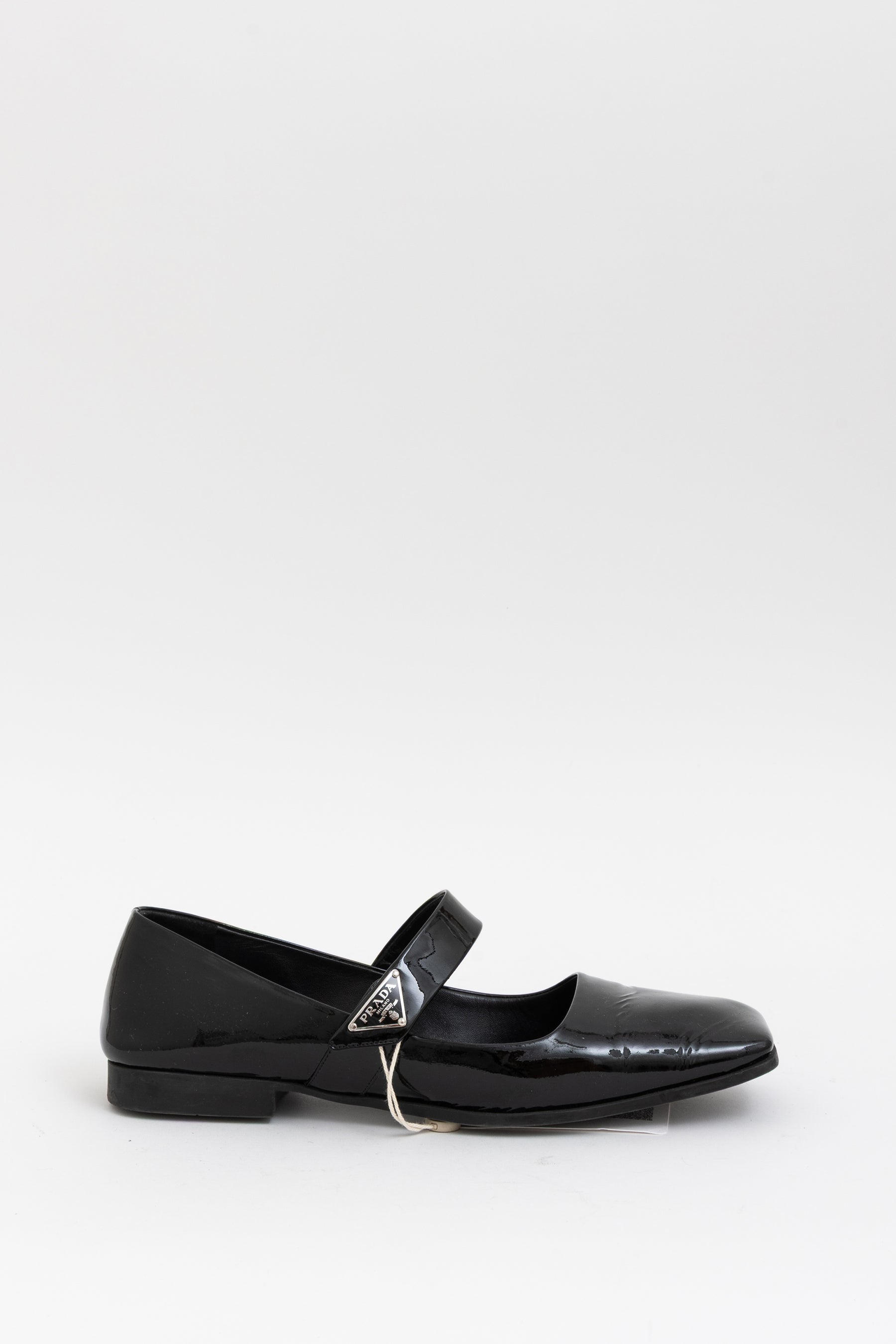 Square-Toe Mary Jane Flats