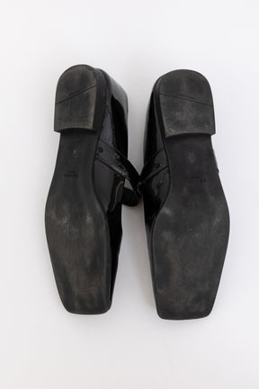 Square-Toe Mary Jane Flats