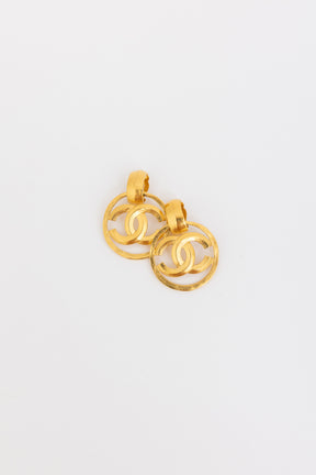 Vintage CC Clip-On Earrings