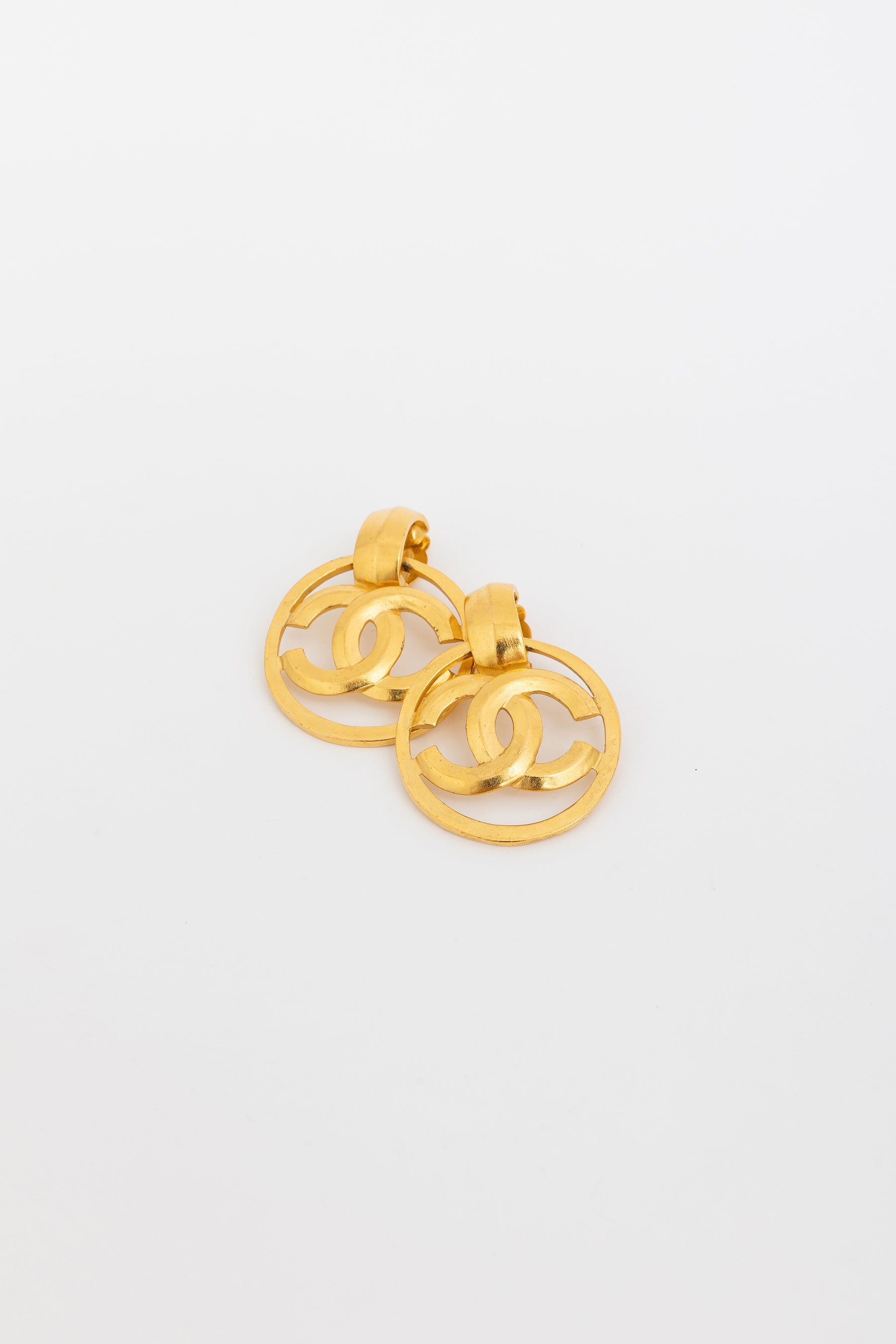 Vintage CC Clip-On Earrings