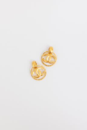 Vintage CC Clip-On Earrings