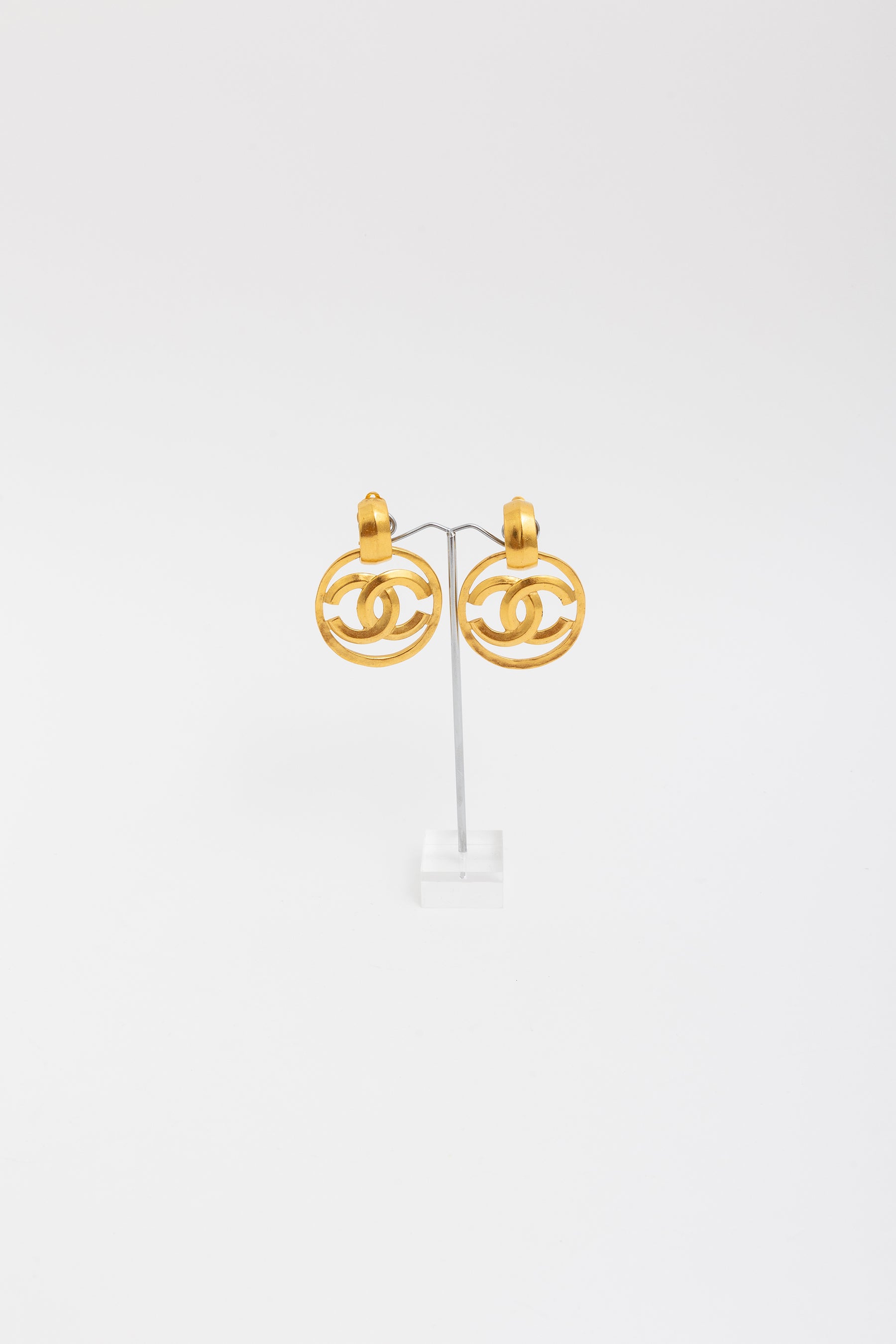 Vintage CC Clip-On Earrings