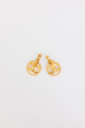 Vintage CC Clip-On Earrings