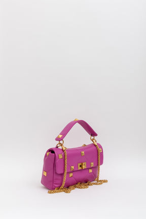 Roman Stud Medium Shoulder Bag
