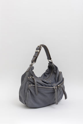 Python Embossed Medium Hobo Bag
