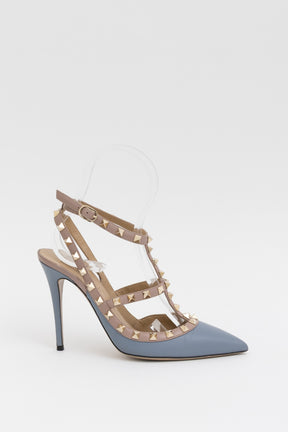 Rockstud Ankle Strap Pumps