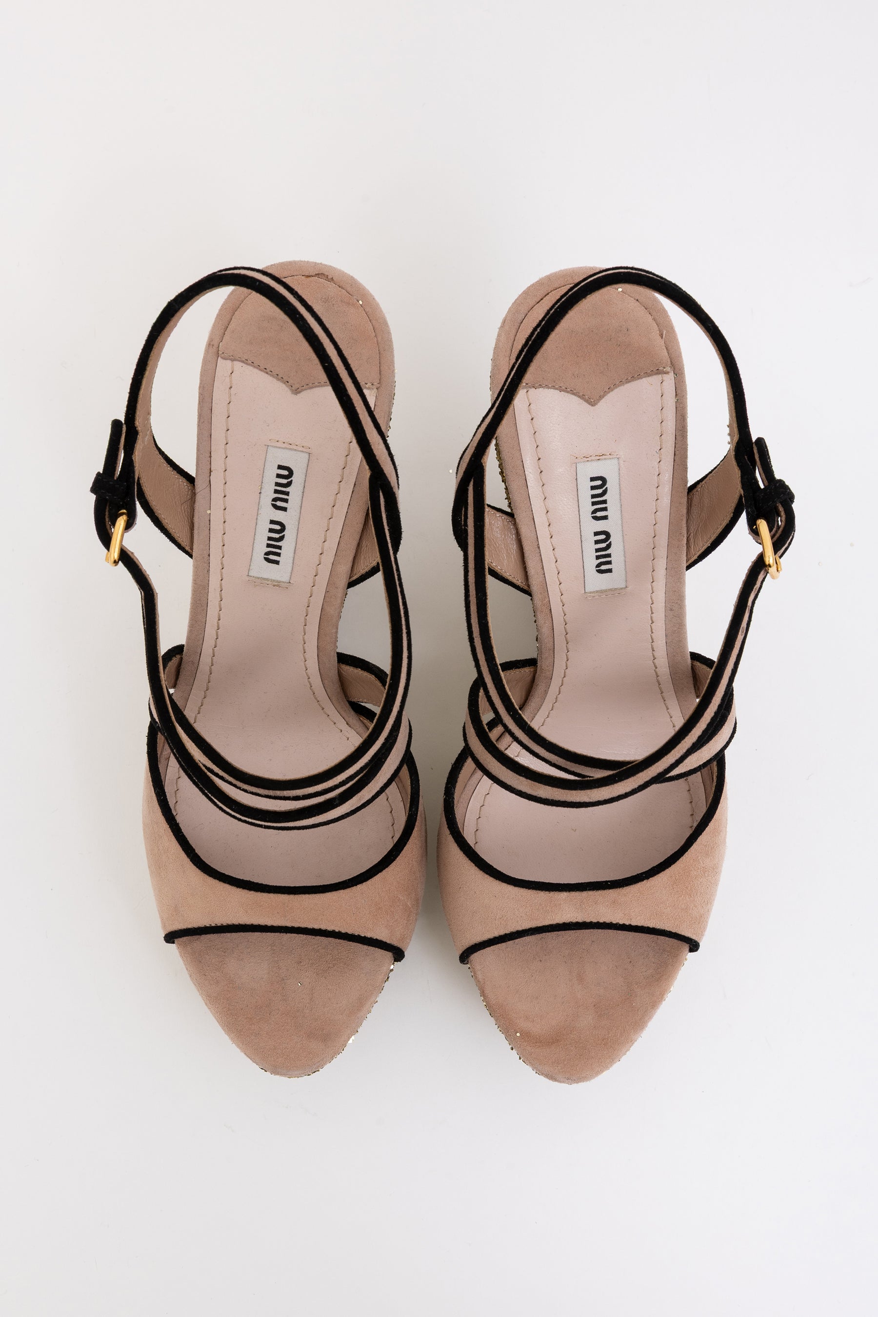 Glitter Wedge Sandals